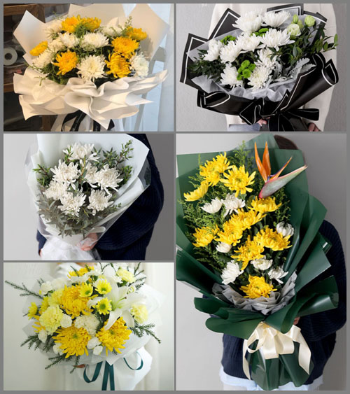 山东菏泽牡丹区王浩屯镇武城集村白事花束代送